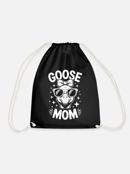 Gans Spruch Mama Gänse Lustiges Gans Geschenk - Turnbeutel - Schwarz