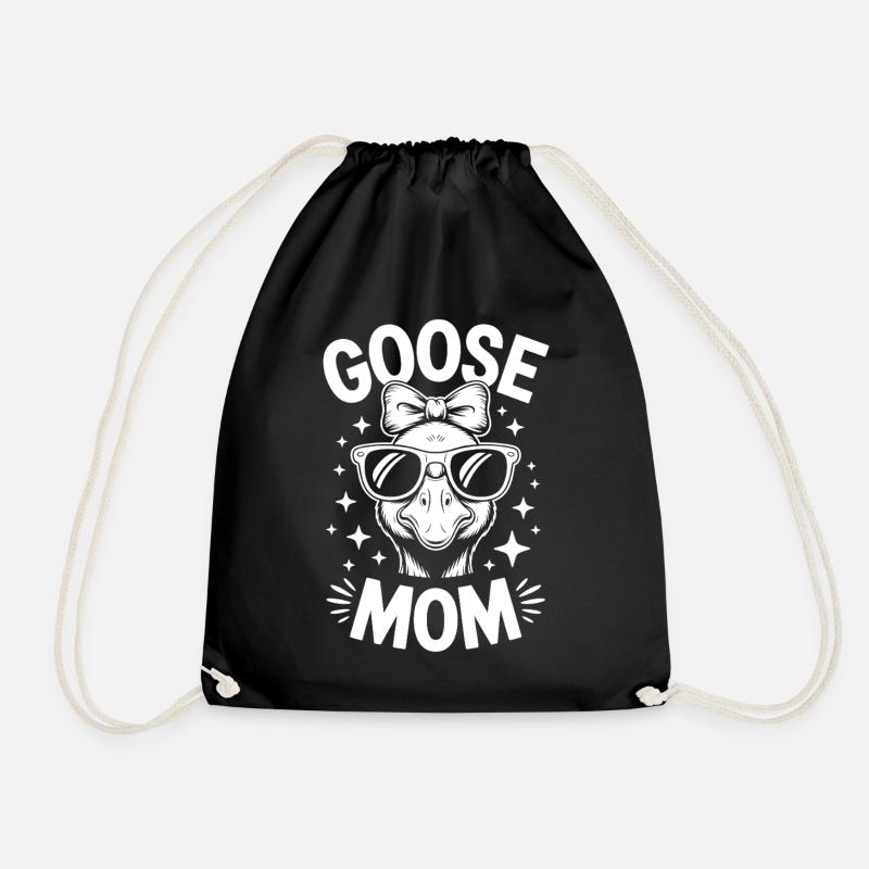 Gans Spruch Mama Gänse Lustiges Gans Geschenk - Turnbeutel - Schwarz