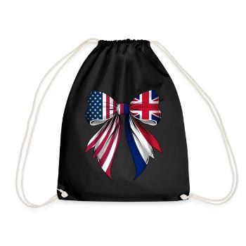 Coquette Bow Royaume-Uni UK Roots - Sac de sport léger - noir - Devant