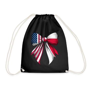 Coquette Bow Poland Roots Heritage Pole Pride - Drawstring Bag - black - Front