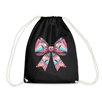 Coquette Bow Stand Up Paddling SUP Boat Paddle - Drawstring Bag - black - Front