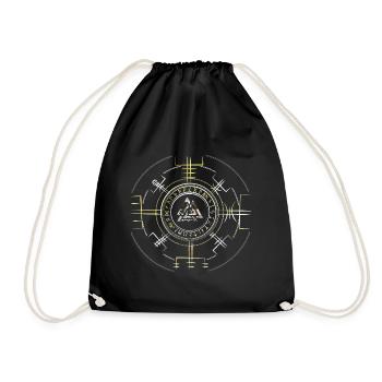 VALKNUT WOTANSKNOTEN SYMBOL VIKING - Drawstring Bag - black - Front