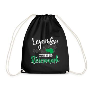 Legenden kommen aus der Steiermark - Turnbeutel - Schwarz - Vorne