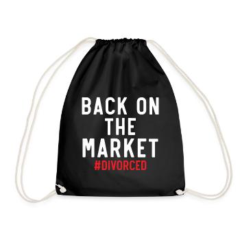 Retour sur le marché #Geschieden Annulation Scheidu - Sac de sport léger - noir - Devant