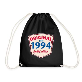 1994 Blechschild - limeted edition - Vintage - Drawstring Bag - black - Front