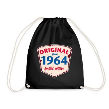 1964 Blechschild - limeted edition - Vintage - Drawstring Bag - black - Front