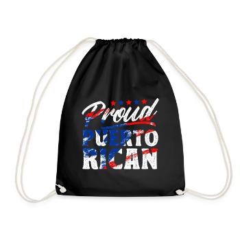 Fier Portoricain d’origine portoricaine - Sac de sport léger - noir - Devant