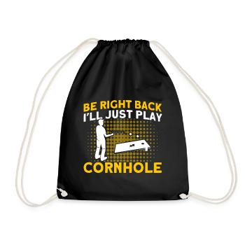 Cornhole Game Cornhole Joueur Cornhole Cadeau - Sac de sport léger - noir - Devant