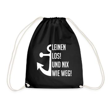 Leinen los! - Turnbeutel - Schwarz - Vorne