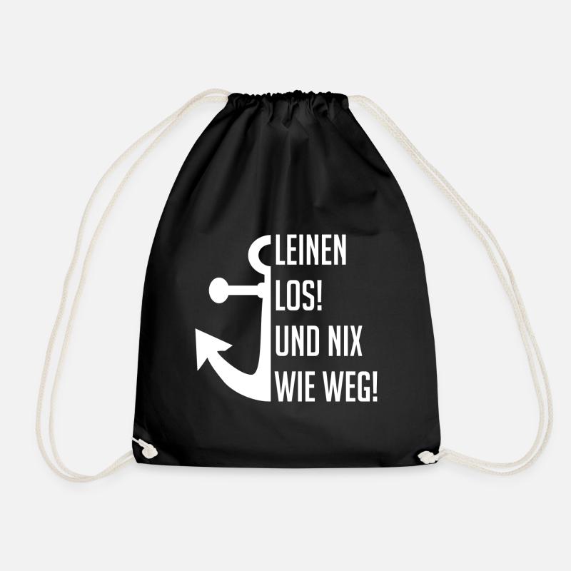 Leinen los! - Turnbeutel - Schwarz