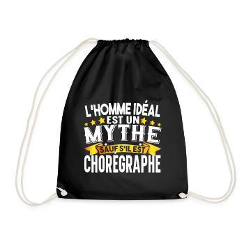 Chorégraphe Homme Chorégraphie Danseur Danser - Sac de sport léger - noir - Devant