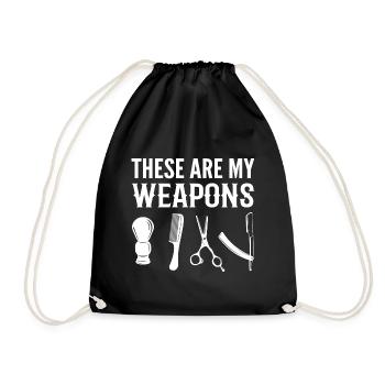 Saloncoiffeur Coiffeur - Sac de sport léger - noir - Devant