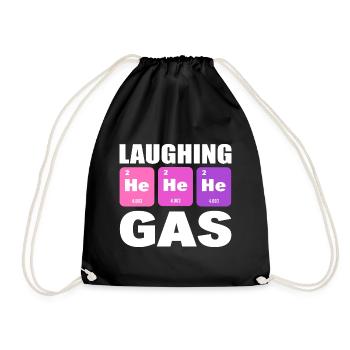 Il il laughing gaz drôle physicien - Sac de sport léger - noir - Devant
