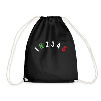 Motorcycle - For bikers - Drawstring Bag - black - Front