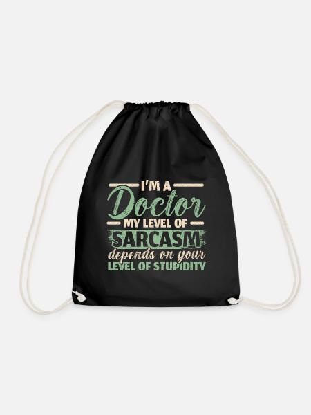 Je suis un médecin chirurgien médical Stetho - Sac de sport léger - noir