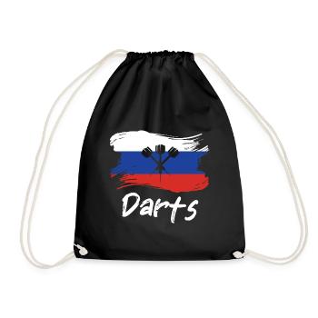 Russie Dart Player Design / Dartboard - Sac de sport léger - noir - Devant