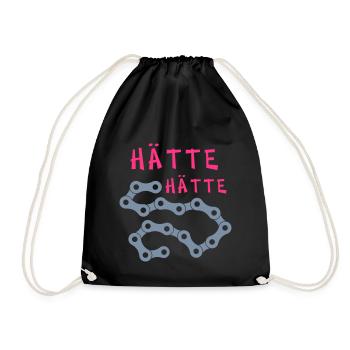 Hätte Hätte Fahrradkette - Turnbeutel - Schwarz - Vorne