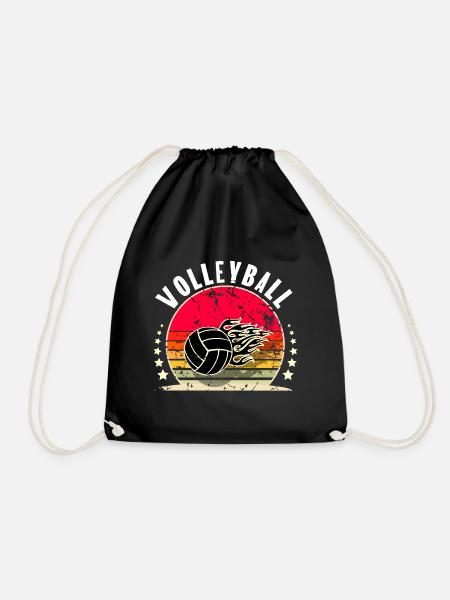 Volleyball - Turnbeutel - Schwarz