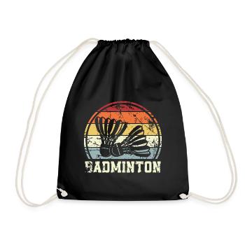 Badminton - Turnbeutel - Schwarz - Vorne