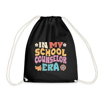 In my school counselor era - Turnbeutel - Schwarz - Vorne