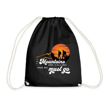 La randonnée en montagne nous appelle et nous devons y aller - Sac de sport léger - noir - Devant
