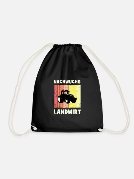 Landwirt / Landwirtschaft / Nachwuchs Landwirt - Turnbeutel - Schwarz