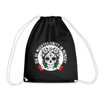 Dia De Muertos Unity in memory - Drawstring Bag - black - Front