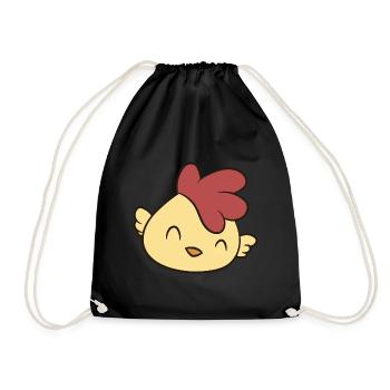Poulet - Happy Chick - Sac de sport léger - noir - Devant