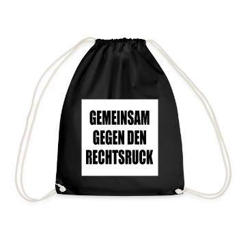 Ensemble contre un virage à droite - Sac de sport léger - noir - Devant