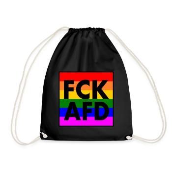 Fck afd - Sac de sport léger - noir - Devant