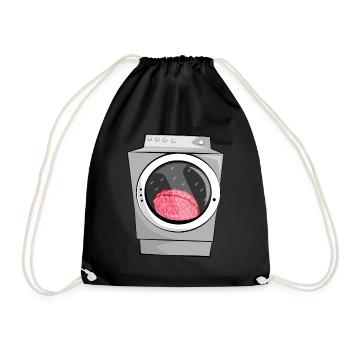 Brainwash in the washing machine - Drawstring Bag - black - Front