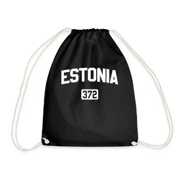 Estonie Code postal - Sac de sport léger - noir - Devant