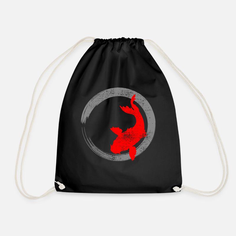 Koi Karpfen - Turnbeutel - Schwarz