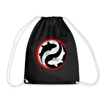 Koi Ying Yang - Sac de sport léger - noir - Devant