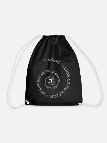 PI Mathematik Lehrer Student - Turnbeutel - Schwarz