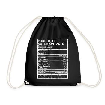 Hip hop - Sac de sport léger - noir - Devant