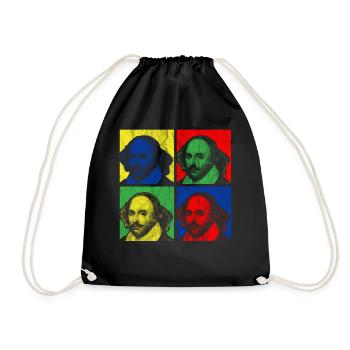 POP ART SHAKESPEARE - Sac de sport léger - noir - Devant