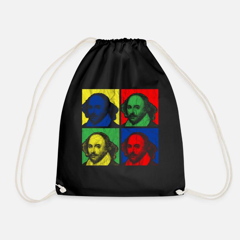 POP ART SHAKESPEARE - Turnbeutel - Schwarz