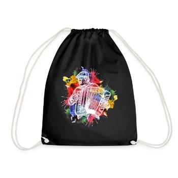 accordéon - Sac de sport léger - noir - Devant