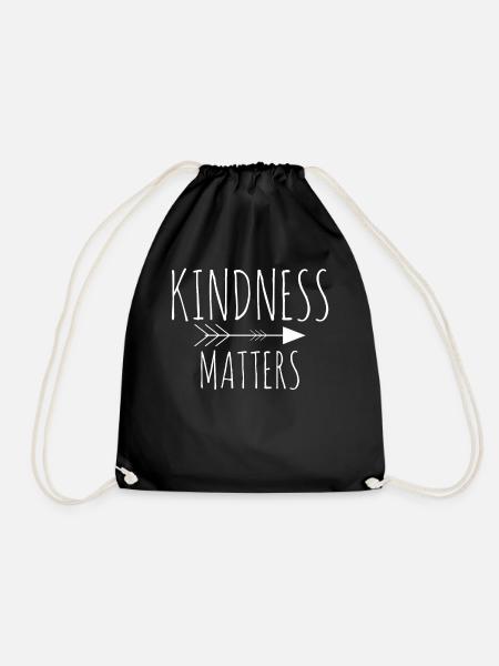 KINDNESS SHIRT - Turnbeutel - Schwarz