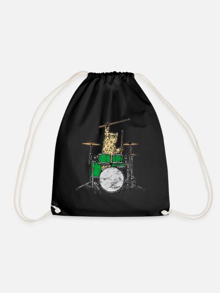 drummer - Drawstring Bag - black