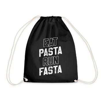 Pâtes Pâtes Italienne - Sac de sport léger - noir - Devant