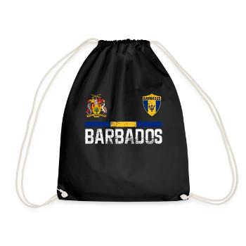 Barbados Trikot - Turnbeutel - Schwarz - Vorne