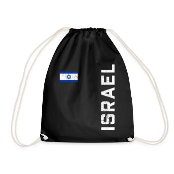 Israel Retro Trikot - Turnbeutel - Schwarz - Vorne