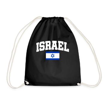 Israel - Turnbeutel - Schwarz - Vorne
