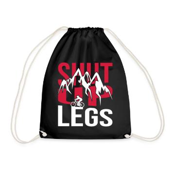 Shut Up Legs Cycle - Turnbeutel - Schwarz - Vorne