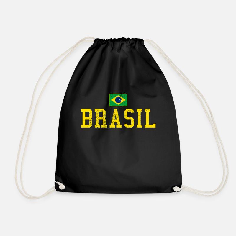 Brasilien Brasilien - Turnbeutel - Schwarz