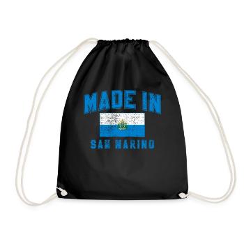 Made in San Marino - Turnbeutel - Schwarz - Vorne
