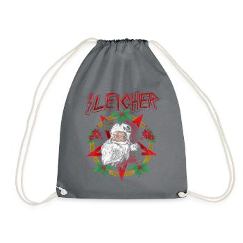 Sleigher | Père Noël Heavy Metal - Sac de sport léger - gris - Devant