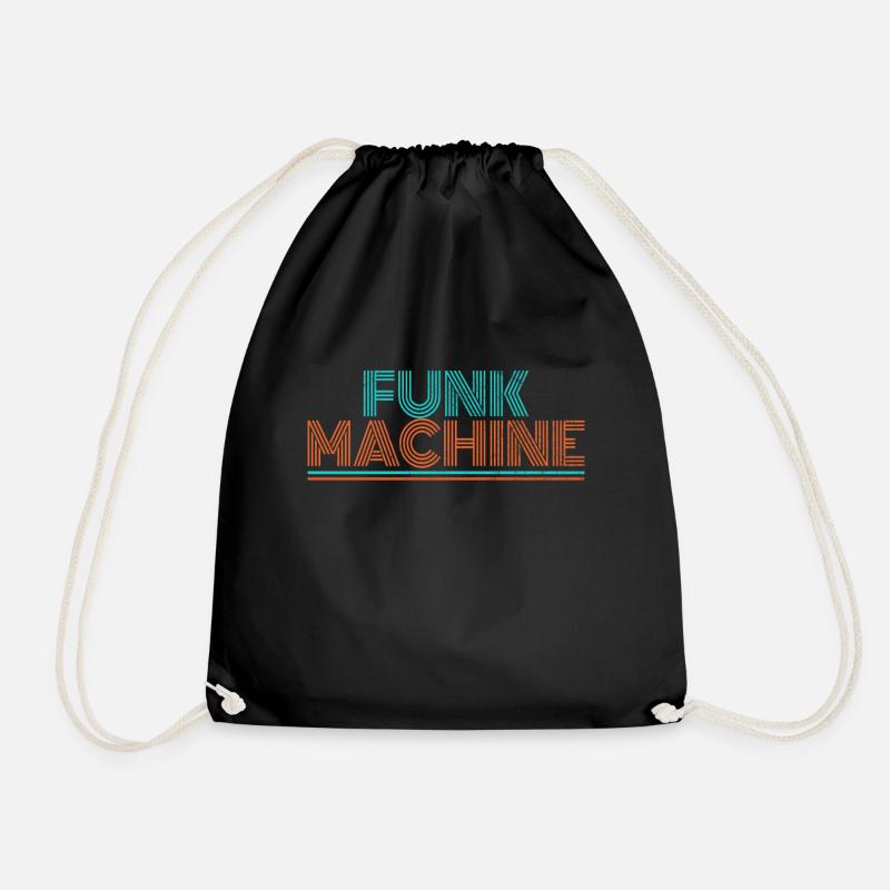 Funk 70s Soul Disco - Drawstring Bag - black